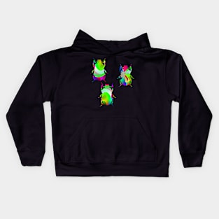 Psychedelic Beetles Silhouette Art Kids Hoodie